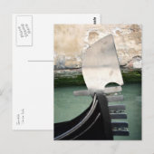 Carte postale vénitienne de gondole (Devant / Derrière)