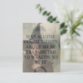 Carte Postale Venom to Wealth Witch Prayer  (Debout devant)