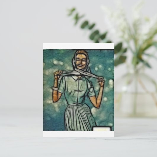 Carte Postale Vent (Debout devant)