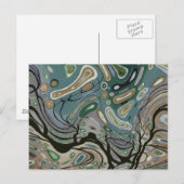 Carte Postale Vent - Abstrait (Devant / Derrière)