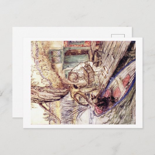 Carte postale Vent dans les saules (Devant / Derrière)