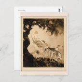 Carte Postale Vent de Louis Icart (Devant / Derrière)