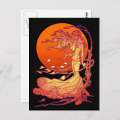 Carte Postale Vent d'Halloween (Devant / Derrière)