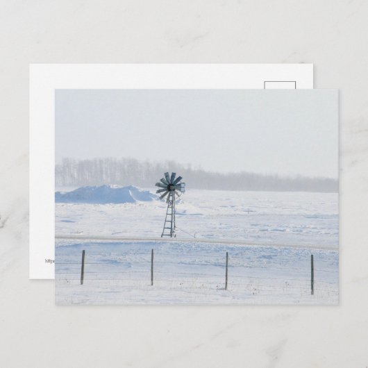 Carte Postale Vent d'hiver (Devant / Derrière)