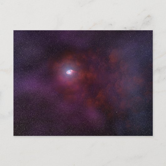 Carte Postale Vent Pulsar D'Une Étoile Neutron. (Devant)