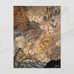 Carte Postale "Vent Sprites" par Arthur Rackham