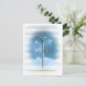 CARTE POSTALE VENT TURBINE (Debout devant)