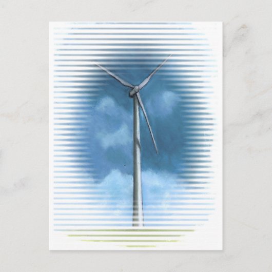 CARTE POSTALE VENT TURBINE (Devant)
