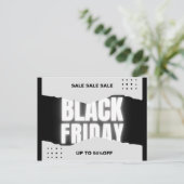 Carte Postale Vente Black Friday (Debout devant)
