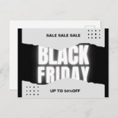 Carte Postale Vente Black Friday (Devant / Derrière)