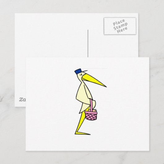 Carte Postale Vente de cigogne (Devant / Derrière)