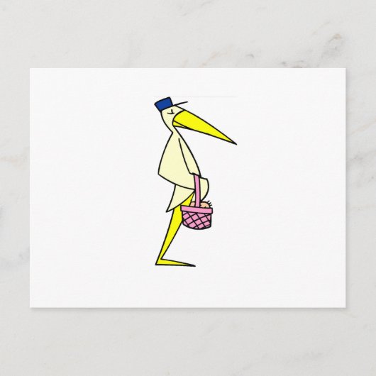 Carte Postale Vente de cigogne (Devant)