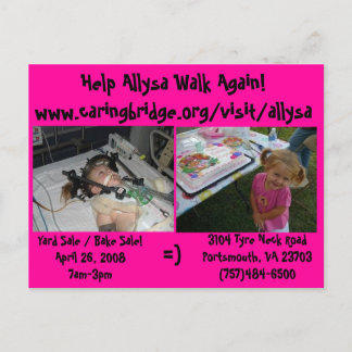 Carte Postale vente de cour/pâtisserie