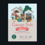 Carte postale Vente de garage<br><div class="desc">Faites savoir à tout le monde que vous avez une vente de garage avec cette carte postale imposante. (Photo de Freepik). La carte est facile à customiser avec votre libellé, police et couleur de police. Pas exactement ce que vous cherchez ? Tous nos produits peuvent être conçus sur mesure pour...</div>