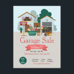 Carte postale Vente de garage<br><div class="desc">Faites savoir à tout le monde que vous avez une vente de garage avec cette carte postale imposante. (Photo de Freepik). La carte est facile à customiser avec votre libellé, police et couleur de police. Pas exactement ce que vous cherchez ? Tous nos produits peuvent être conçus sur mesure pour...</div>