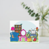 Carte Postale Vente de garage (Debout devant)