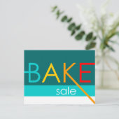 Carte Postale vente de gâteaux (typographique) (Debout devant)