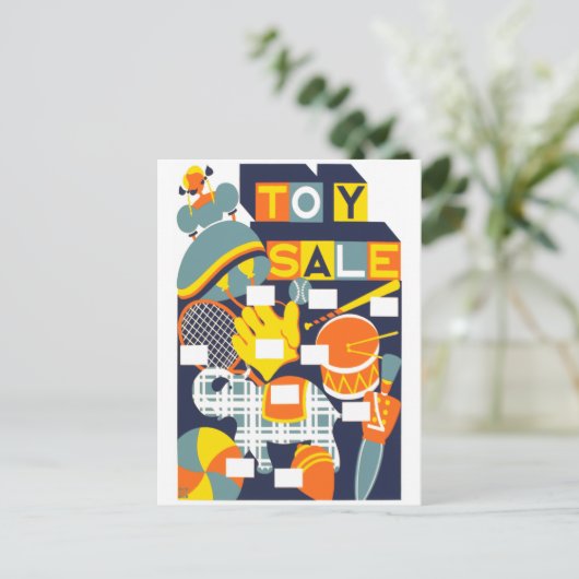 Carte Postale Vente de jouets (Debout devant)