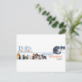 Carte Postale Vente de logo PUP avec Tuxedo Cat (Debout devant)