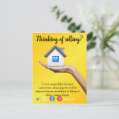 Carte Postale vente de mailer de référence marketing immobilier  (Debout devant)