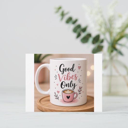 Carte Postale vente de tasses (Debout devant)
