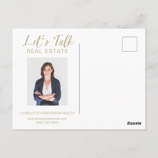 Carte Postale Vente de vente de vente immobilier (Dos)