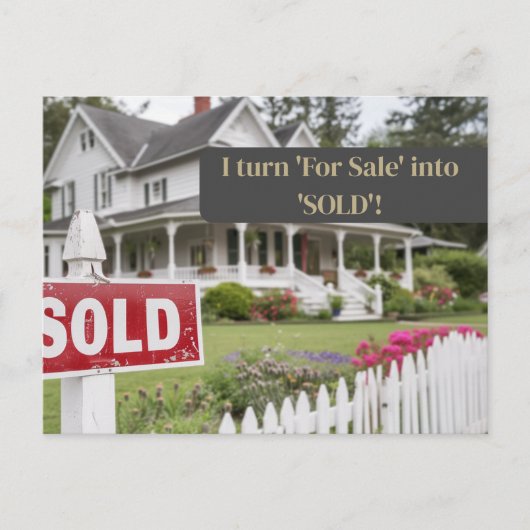 Carte Postale Vente de vente de vente immobilier (Devant)