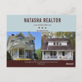 Carte Postale Vente du code QR de l'agent immobilier (Dos)