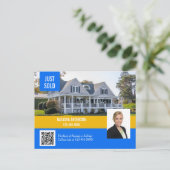 Carte Postale Vente du code QR de l'agent immobilier (Debout devant)