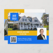 Carte Postale Vente du code QR de l'agent immobilier (Devant / Derrière)