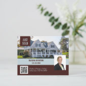 Carte Postale Vente du code QR de l'agent immobilier (Debout devant)