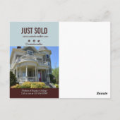 Carte Postale Vente du code QR de l'agent immobilier (Dos)