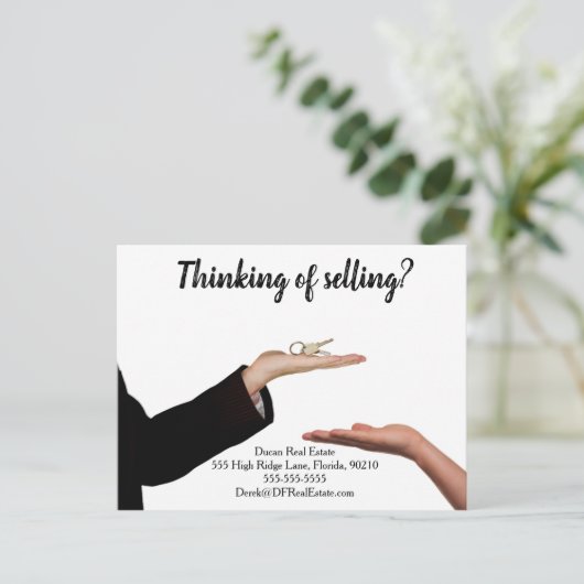 Carte Postale vente envoi référencement immobilier vente vente (Debout devant)
