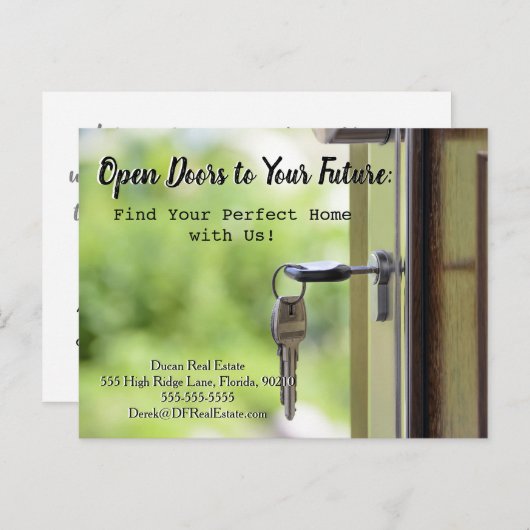 Carte Postale vente envoi référencement immobilier vente vente (Devant / Derrière)