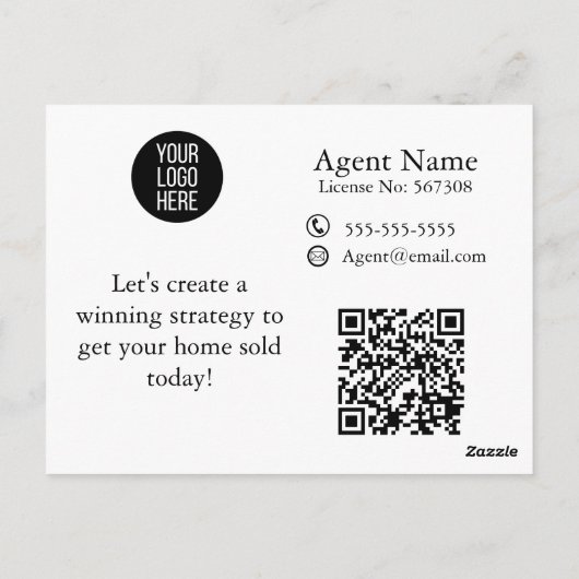 Carte Postale vente envoi référencement immobilier vente vente (Dos)