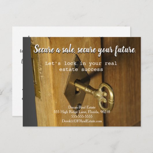 Carte Postale vente envoi référencement immobilier vente vente (Devant / Derrière)