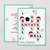 Carte Postale Vente immobilière marketing NOËL (Devant / Derrière)