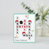 Carte Postale Vente immobilière marketing NOËL (Debout devant)