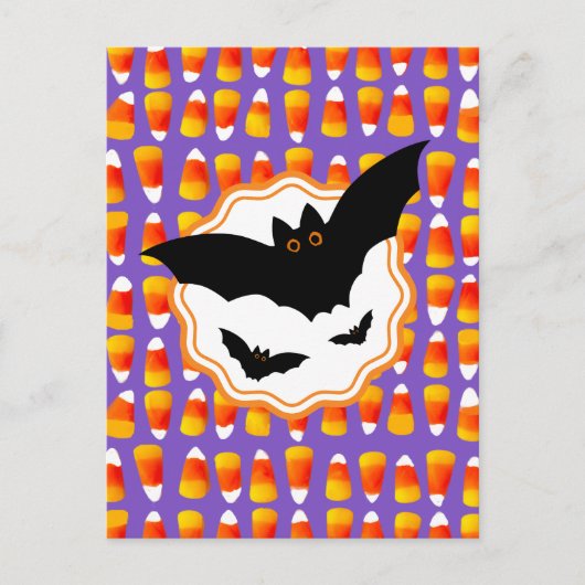 Carte Postale Ventes d'Halloween Crazy Candy Corn (Devant)
