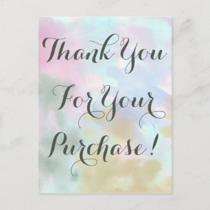 Carte Postale Ventes directes du Merci d'aquarelle Unicorn tenda