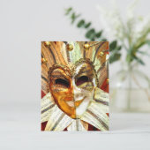 Carte Postale Ventian Carnival Jester Mask (Debout devant)