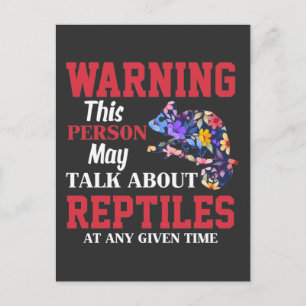 Carte Postale Ventilateur animal de chameleon Reptile