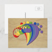 Carte Postale Ventilateur Basse Rainbow (Devant / Derrière)