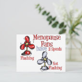 Carte Postale Ventilateur de ménopause (Debout devant)