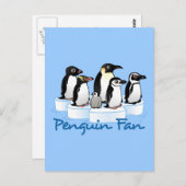 Carte Postale Ventilateur de pingouins (Devant / Derrière)
