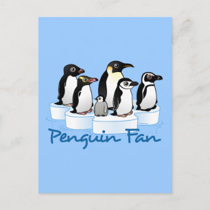 Carte Postale Ventilateur de pingouins