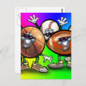 Carte Postale Ventilateur sportif (Devant / Derrière)