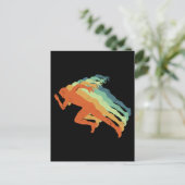 Carte Postale Ventilateur sportif du coureur du Marathon Retro (Debout devant)