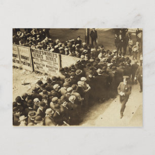 Carte Postale Ventilateurs NY hors du Polo Grounds Vintage