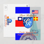 Carte Postale Vents équitables et mers suivantes Port Richman (Devant / Derrière)